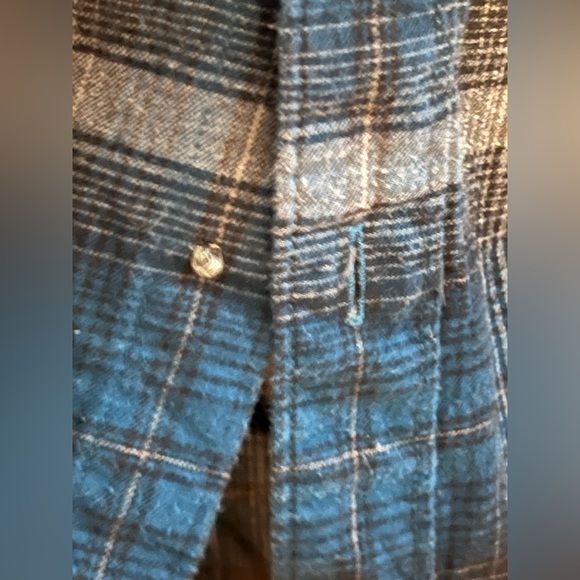 Apt. 9 Flannel Blue Black and White design medium - Picture 3 of 5